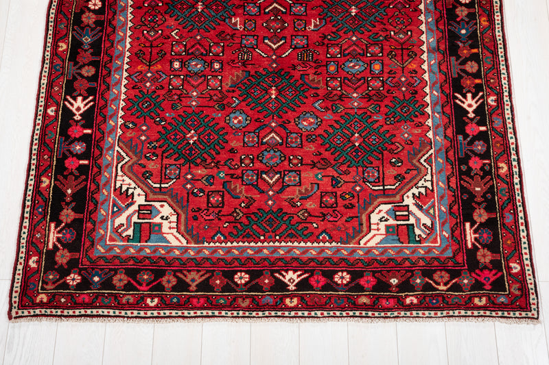 9' 10" x 5' 3" Excellent Hand-Knotted Vintage Fine Tribal Rug - Yasi & Fara 