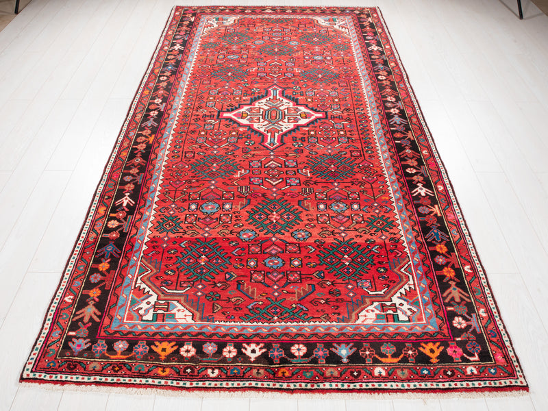 9' 10" x 5' 3" Excellent Hand-Knotted Vintage Fine Tribal Rug - Yasi & Fara 