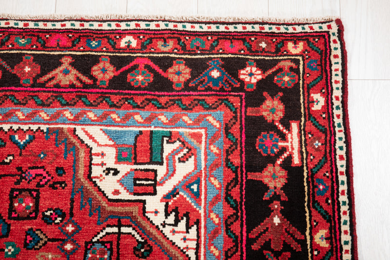 9' 10" x 5' 3" Excellent Hand-Knotted Vintage Fine Tribal Rug - Yasi & Fara 