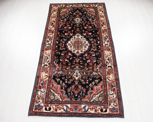 9' 1" x 4' 4" Excellent Hand-Knotted Vintage Collectible Tribal Rug - Yasi & Fara 