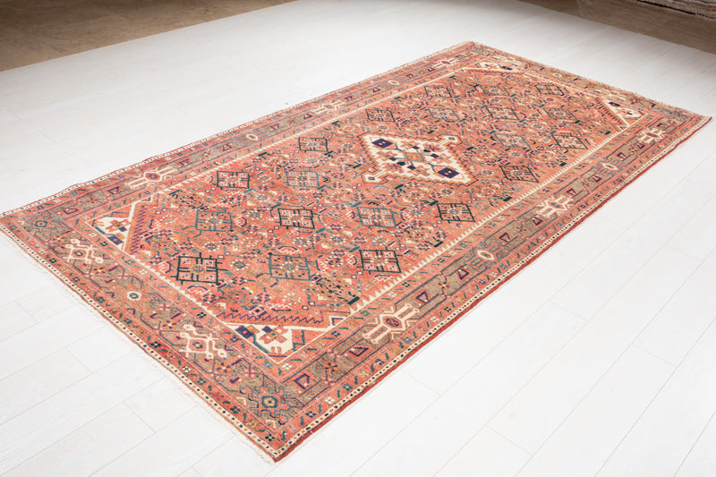 10' x 4' 11" Excellent Hand-Knotted Vintage Tribal Rug - Yasi & Fara 