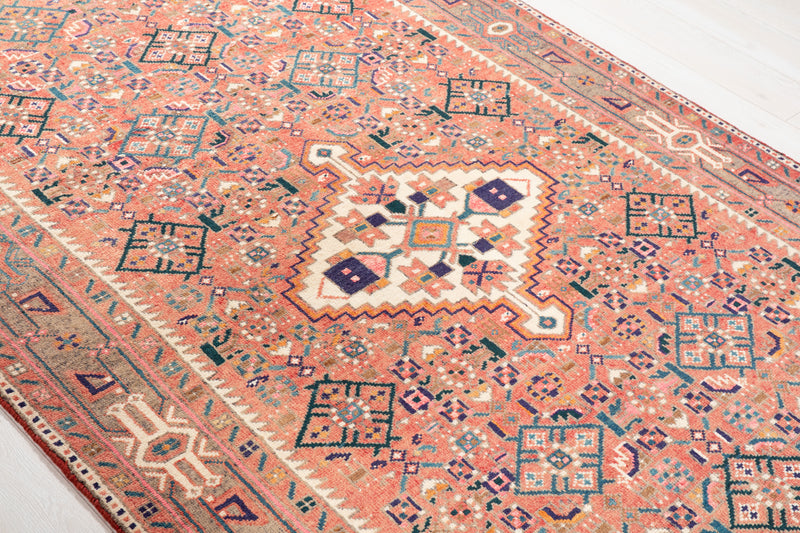 10' x 4' 11" Excellent Hand-Knotted Vintage Tribal Rug - Yasi & Fara 