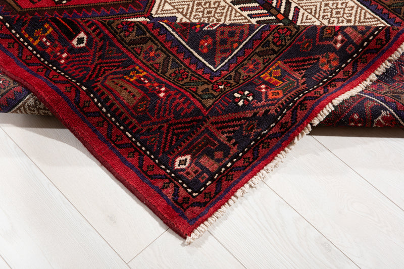 7' 4" x 4' 7" Excellent Hand-Knotted Fine Vintage Tribal Rug - Yasi & Fara 