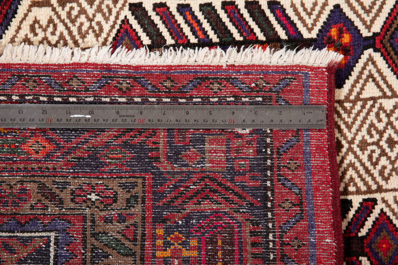 7' 4" x 4' 7" Excellent Hand-Knotted Fine Vintage Tribal Rug - Yasi & Fara 