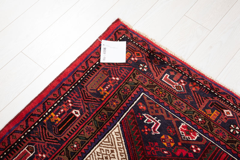 7' 4" x 4' 7" Excellent Hand-Knotted Fine Vintage Tribal Rug - Yasi & Fara 