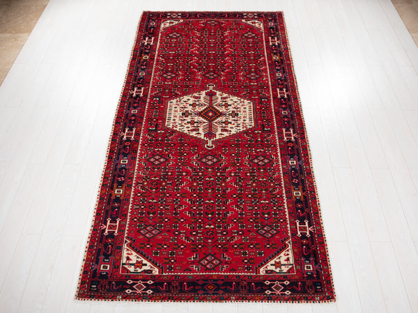 10' 4" x 5' 3" Excellent Hand-Knotted Vintage Tribal Rug - Yasi & Fara 
