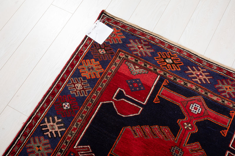 7' 3" x 4' 3" Excellent Hand-Knotted Vintage Tribal Rug - Yasi & Fara 