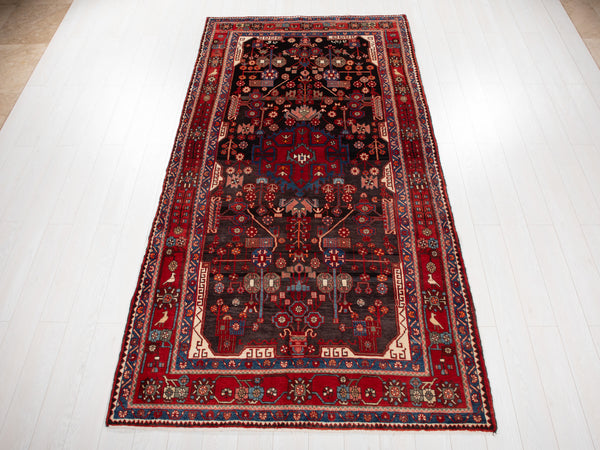 10' 3" x 5' 4" Excellent Hand-Knotted Vintage Tribal Rug - Yasi & Fara 