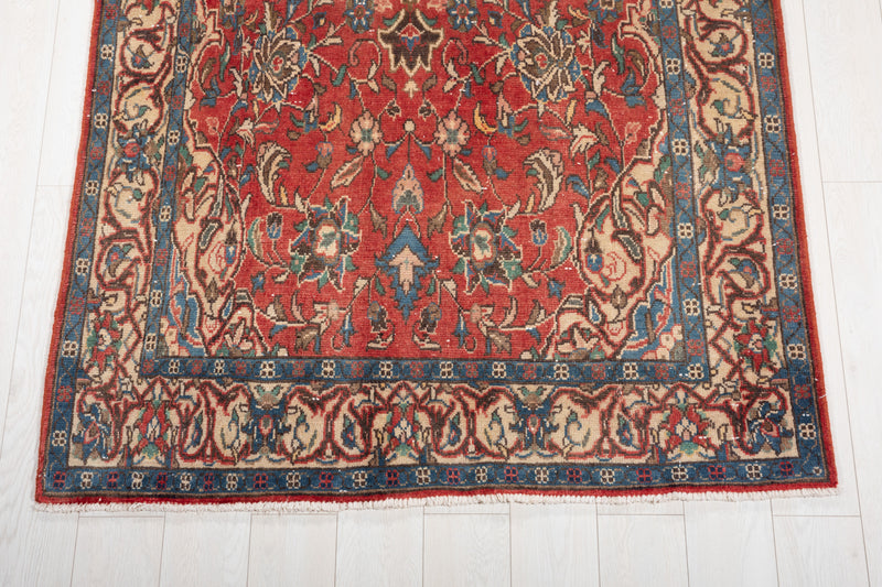 10' x 4' 5" Excellent Hand-Knotted Vintage Tribal Runner Rug - Yasi & Fara 