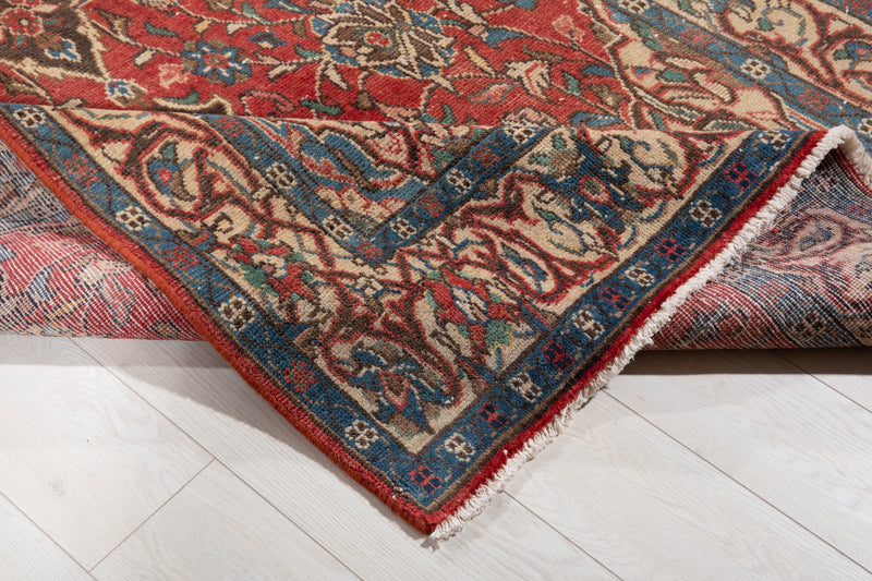 10' x 4' 5" Excellent Hand-Knotted Vintage Tribal Runner Rug - Yasi & Fara 