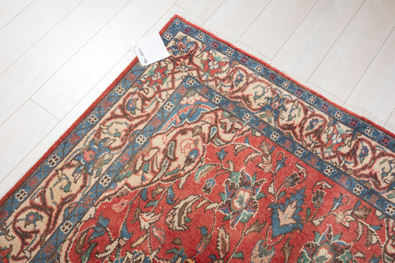 10' x 4' 5" Excellent Hand-Knotted Vintage Tribal Runner Rug - Yasi & Fara 