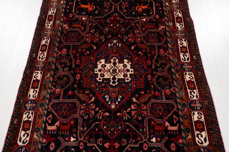 9' 4" x 5' 3" Excellent Hand-Knotted Vintage Tribal Rug - Yasi & Fara 