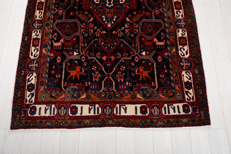 9' 4" x 5' 3" Excellent Hand-Knotted Vintage Tribal Rug - Yasi & Fara 
