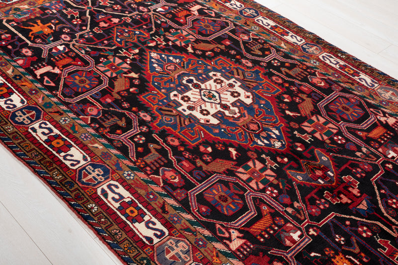 9' 4" x 5' 3" Excellent Hand-Knotted Vintage Tribal Rug - Yasi & Fara 