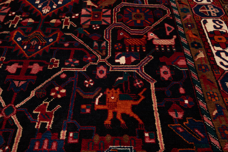 9' 4" x 5' 3" Excellent Hand-Knotted Vintage Tribal Rug - Yasi & Fara 