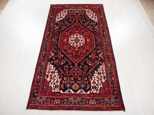 10' 1" x 5' 1" Excellent Hand-Knotted Vintage Tribal Rug - Yasi & Fara 