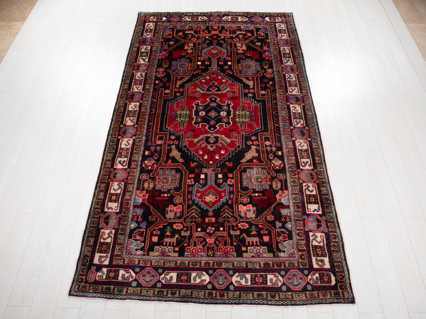 10' 2" x 5' 6" Excellent Hand-Knotted Vintage Tribal Rug - Yasi & Fara 