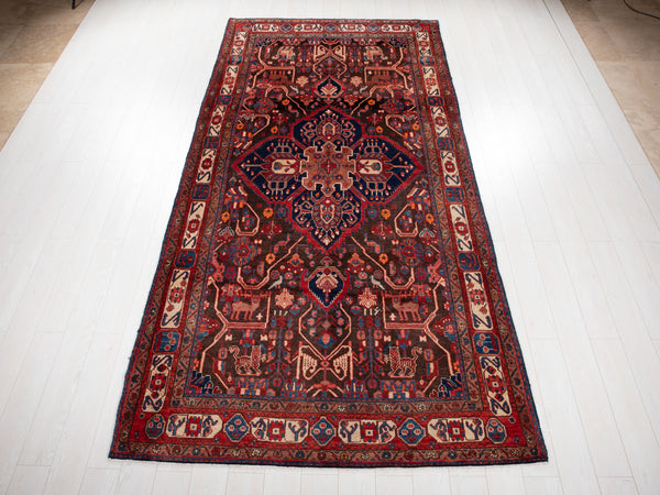 11' 7" x 5' 8" Excellent Hand-Knotted Vintage Tribal Rug - Yasi & Fara 