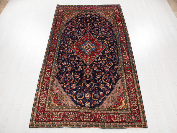 9' 9" x 5' 2" Excellent Hand-Knotted Vintage Tribal Rug - Yasi & Fara 