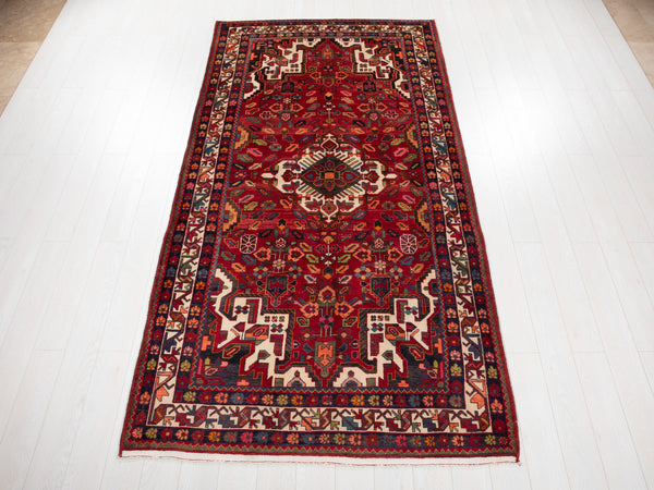 9' 11" x 5' 2" Excellent Hand-Knotted Vintage Tribal Rug - Yasi & Fara 