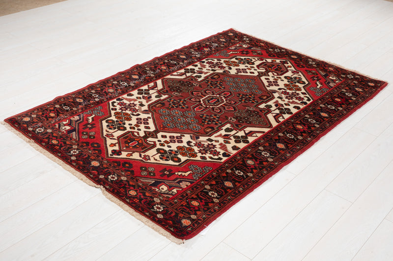 6' 7" x 4' 4" Excellent Hand-Knotted Vintage Tribal Rug - Yasi & Fara 