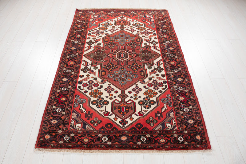 6' 7" x 4' 4" Excellent Hand-Knotted Vintage Tribal Rug - Yasi & Fara 