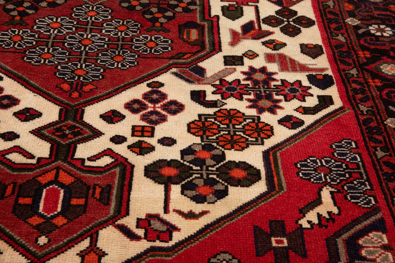 6' 7" x 4' 4" Excellent Hand-Knotted Vintage Tribal Rug - Yasi & Fara 