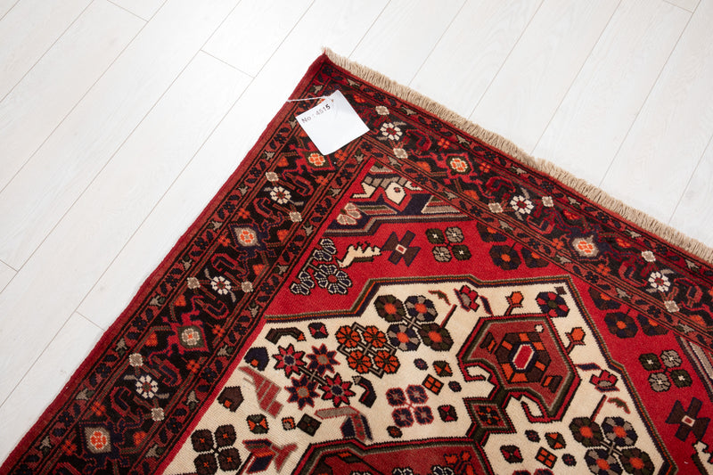 6' 7" x 4' 4" Excellent Hand-Knotted Vintage Tribal Rug - Yasi & Fara 