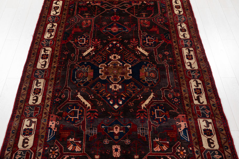 10' 2" x 6' Excellent Hand-Knotted Vintage Tribal Rug - Yasi & Fara 