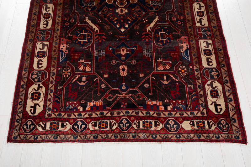 10' 2" x 6' Excellent Hand-Knotted Vintage Tribal Rug - Yasi & Fara 