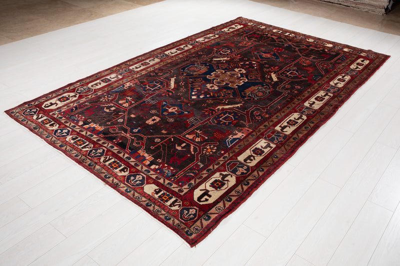 10' 2" x 6' Excellent Hand-Knotted Vintage Tribal Rug - Yasi & Fara 