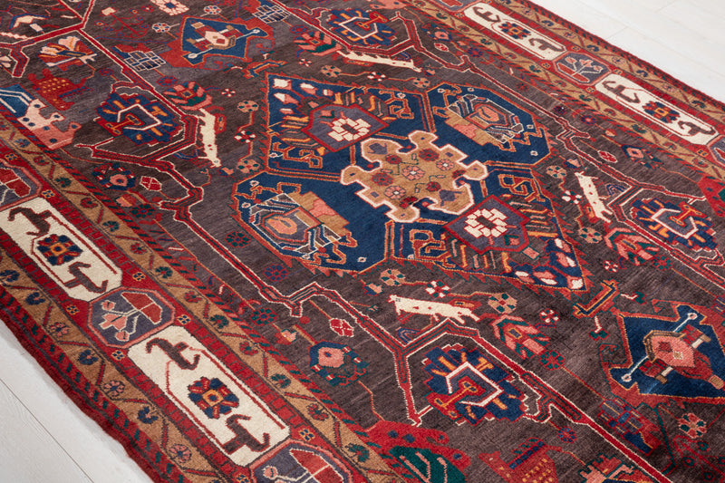 10' 2" x 6' Excellent Hand-Knotted Vintage Tribal Rug - Yasi & Fara 