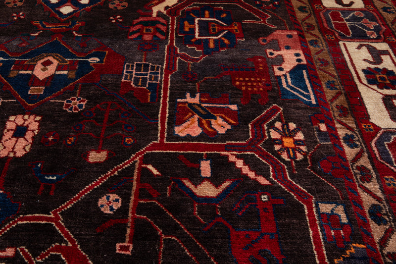 10' 2" x 6' Excellent Hand-Knotted Vintage Tribal Rug - Yasi & Fara 