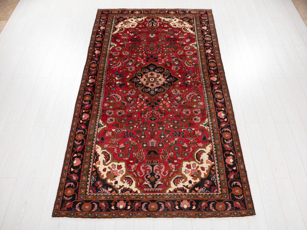 9' 8" x 5' 2" Excellent Hand-Knotted Vintage Tribal Rug - Yasi & Fara 