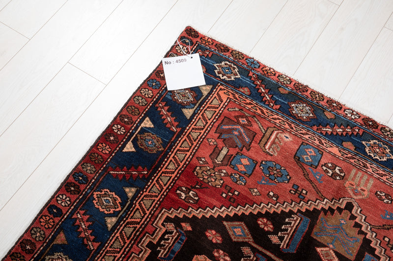 9' 1" x 4' 2" Excellent Hand-Knotted Vintage Tribal Rug - Yasi & Fara 