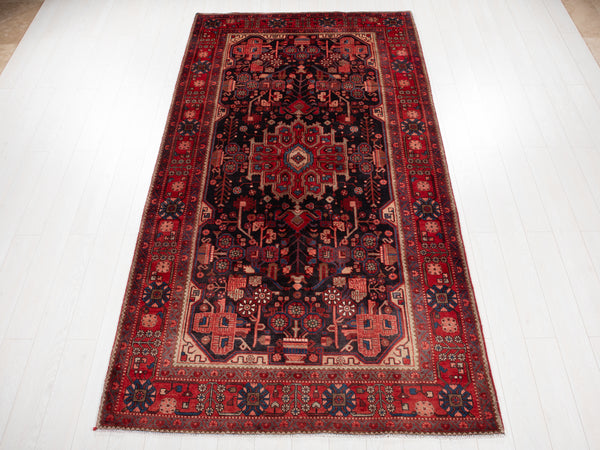 10' 2" x 5' 4" Excellent Hand-Knotted Vintage Tribal Rug - Yasi & Fara 