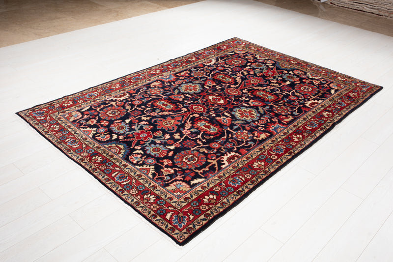 8' 2" x 5' 4" Excellent Hand-Knotted Collectible Tribal Rug - Yasi & Fara 