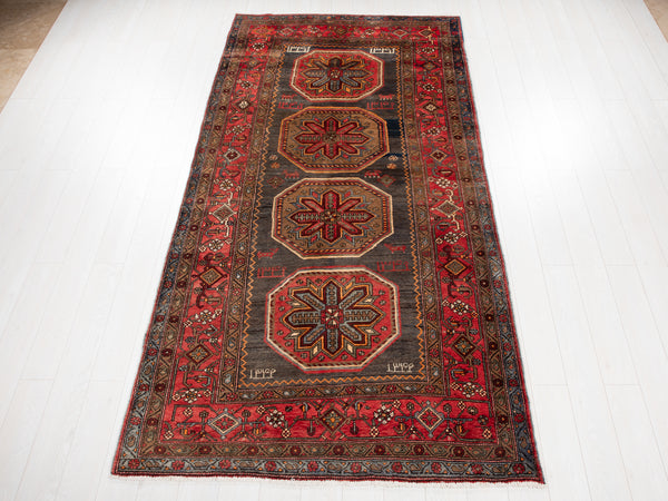 10' 1" x 5' Excellent Hand-Knotted Vintage Tribal Rug - Yasi & Fara 