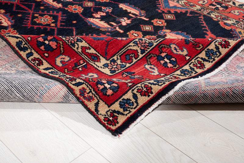 10' 9" x 4' 8" Excellent Hand-Knotted Antique Tribal Runner Rug