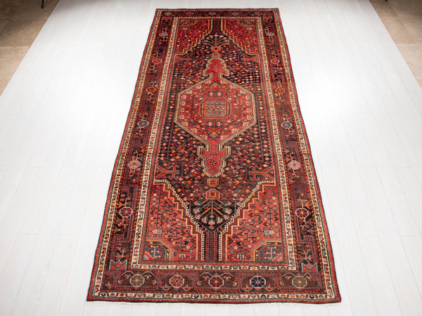 11' 8" x 5' 1" Excellent Hand-Knotted Vintage Tribal Rug - Yasi & Fara 