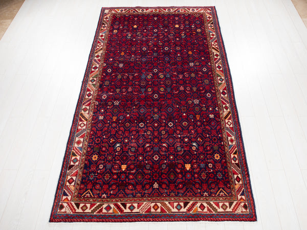 10' 1" x 5' 5" Excellent Hand-Knotted Vintage Tribal Rug - Yasi & Fara 