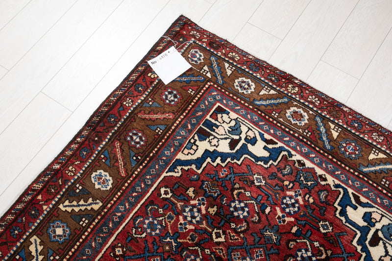 10' 6" x 4' 4" Excellent Hand-Knotted Vintage Tribal Runner Rug - Yasi & Fara 