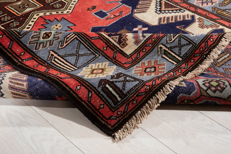 6' 9" x 4' 4" Excellent Hand-Knotted Vintage Tribal Rug - Yasi & Fara 