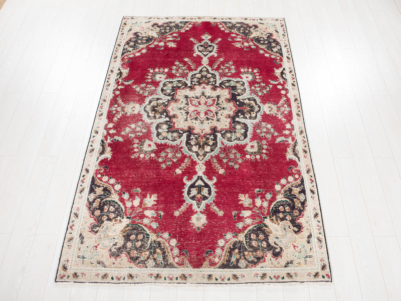 8' 4" x 5' 1" Excellent Hand-Knotted Antique Area Rug - Yasi & Fara 