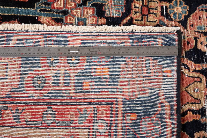 8' 3" x 4' 9" Excellent Hand-Knotted Antique Distressed Tribal Rug