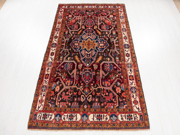 9' 8" x 5' 1" Excellent Hand-Knotted Vintage Collectible Tribal Rug - Yasi & Fara 