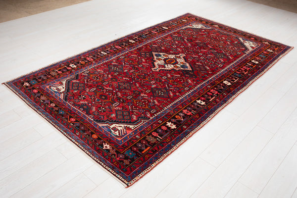 9' 2" x 5' 2" Excellent Hand-Knotted Vintage Tribal Rug - Yasi & Fara 