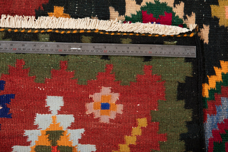 9' 3" x 4' 3" Excellent Handwoven Vintage Tribal Kilim Rug - Yasi & Fara 