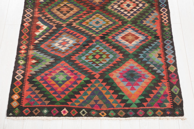 9' 3" x 4' 5" Excellent Handwoven Vintage Tribal Kilim Rug - Yasi & Fara 