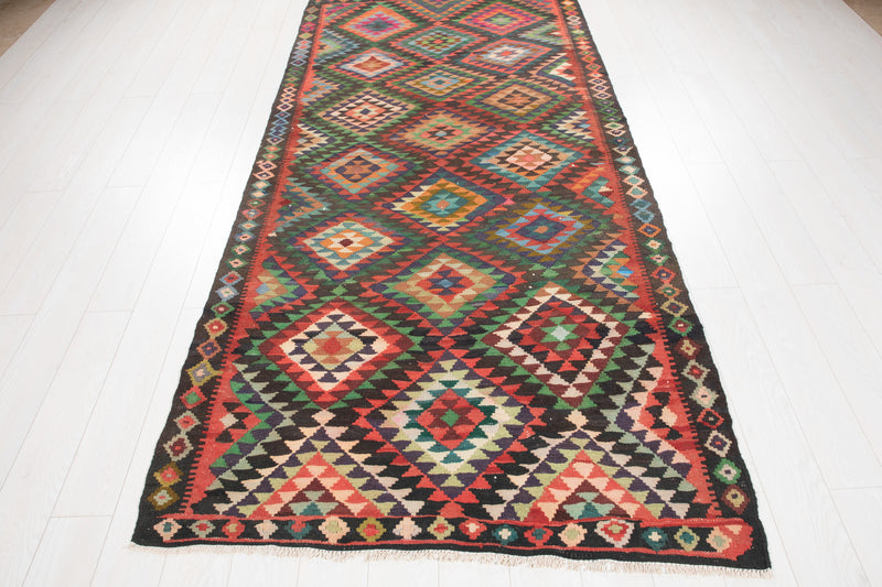 9' 3" x 4' 5" Excellent Handwoven Vintage Tribal Kilim Rug - Yasi & Fara 
